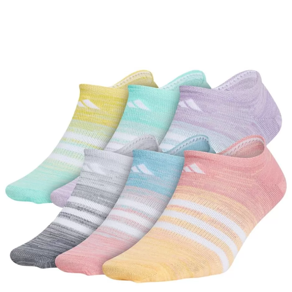 Girls Space Dye Liner Socks 6 Pairs>ADIDAS Fashion