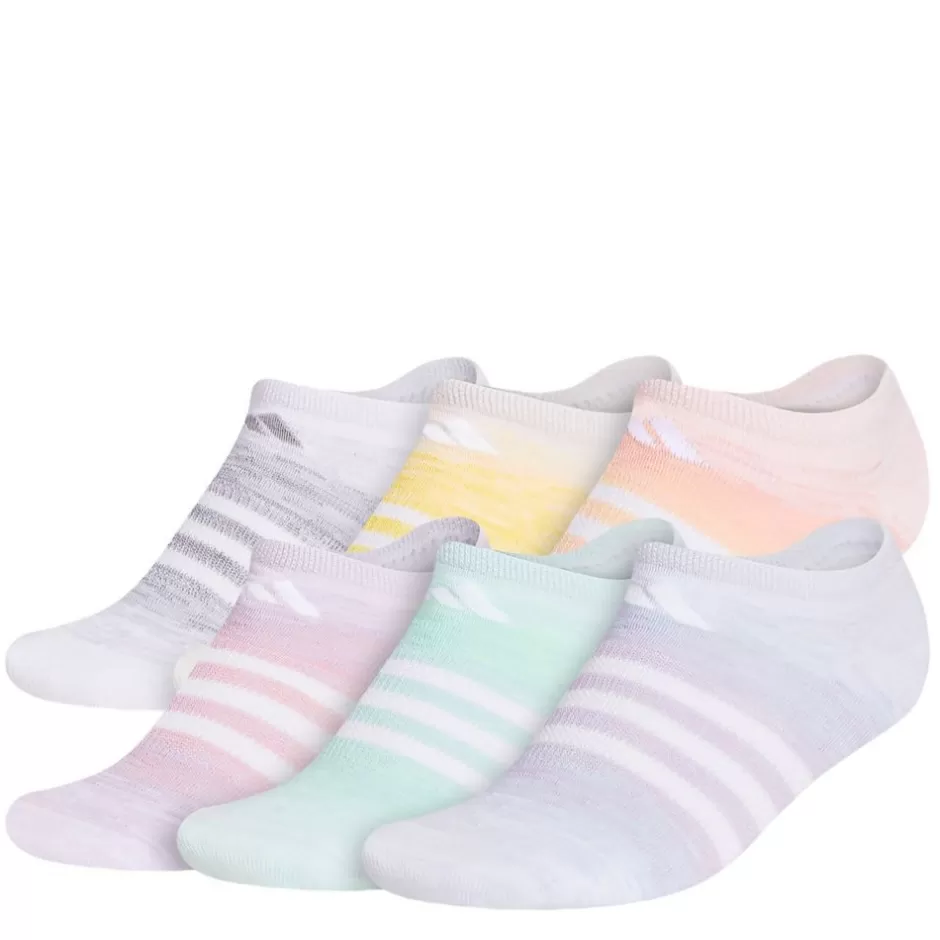 Girls Superlite Ombre No Show Socks 6 Pairs>ADIDAS Cheap