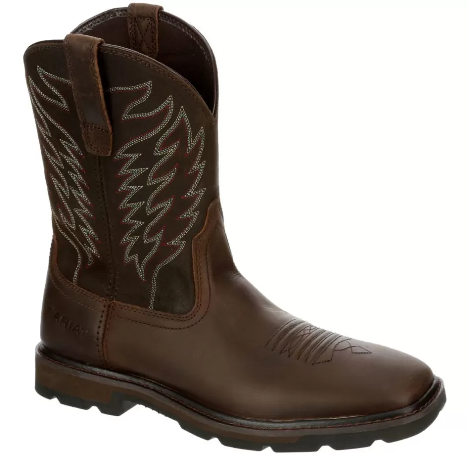 Mens Groundbreaker Western Work Boot>ARIAT Fashion