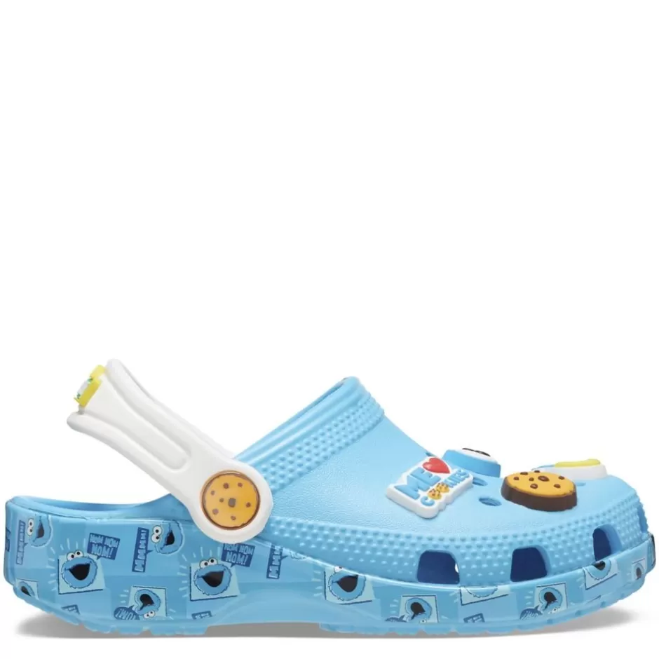 Boys Toddler Cookie Monster Classic Clog>CROCS Clearance