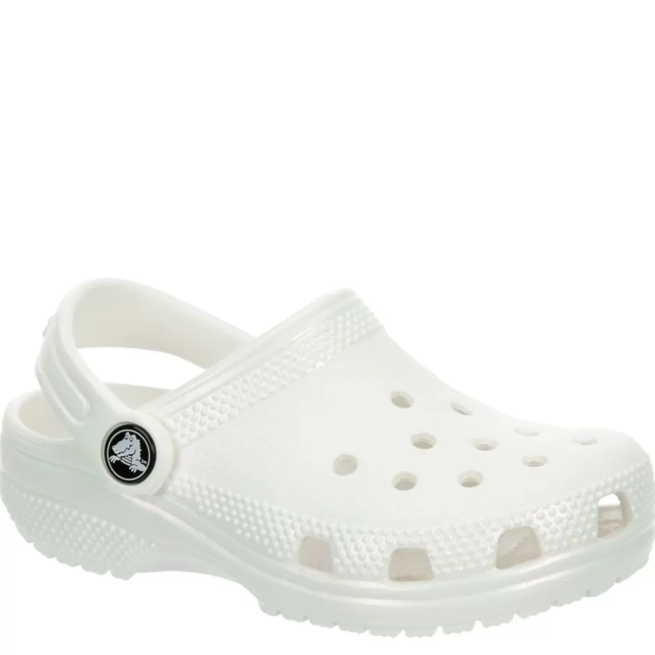 Girls Toddler Classic Glitter Clog>CROCS Shop