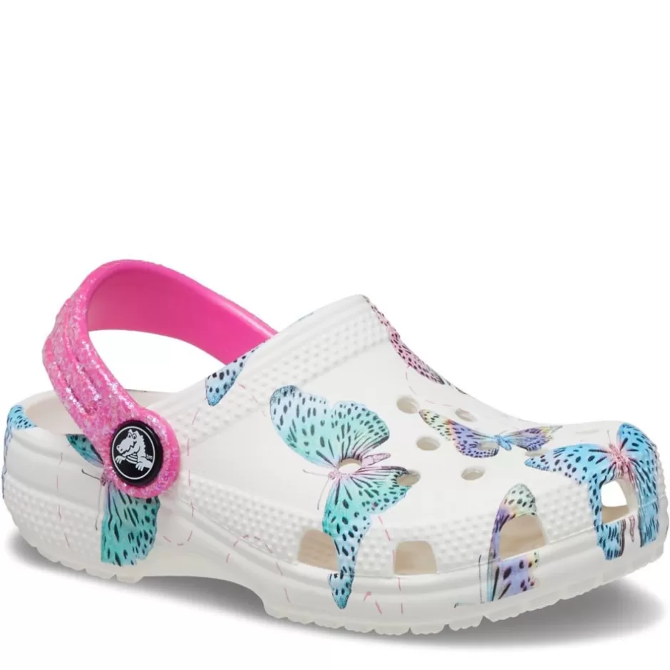 Girls Toddler Classic Print Clog>CROCS Store