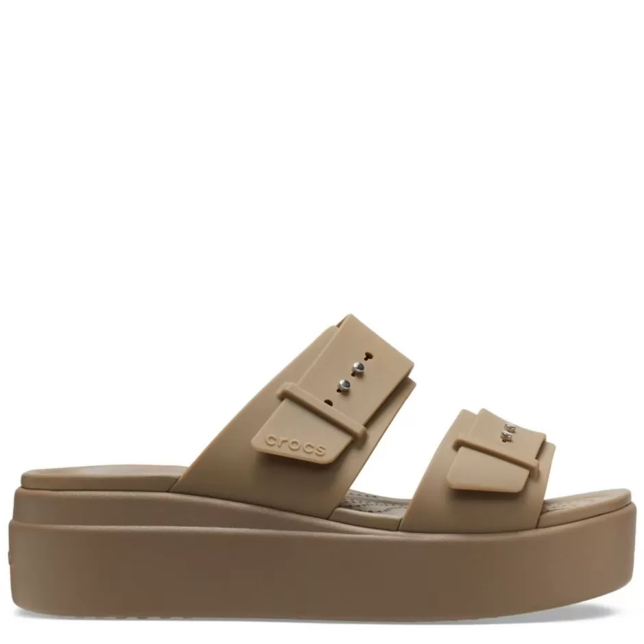 Womens Brooklyn Buckle Platform Wedge Sandal>CROCS Best