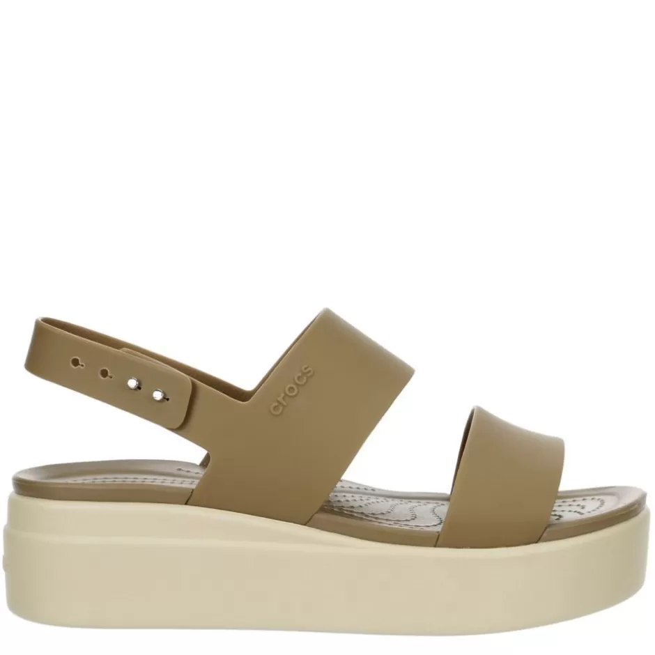 Womens Brooklyn Platform Wedge Sandal>CROCS New