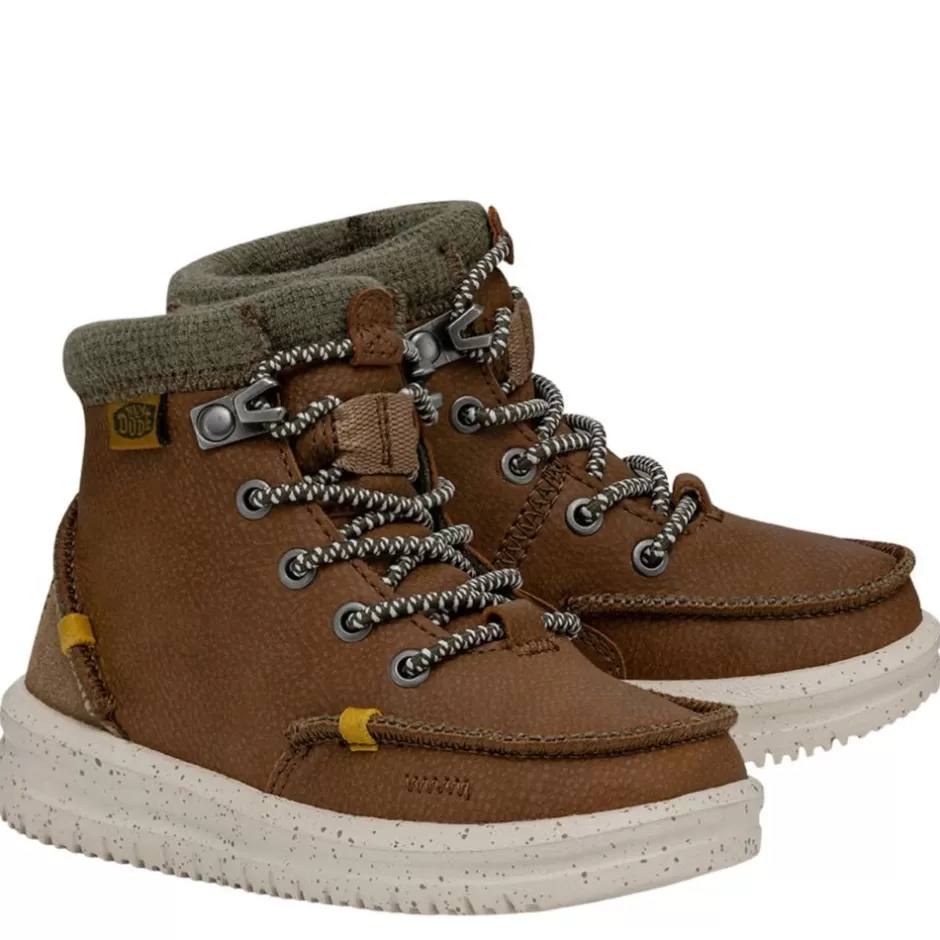 Boys Bradley Toddler Leather Boot>HEYDUDE Discount