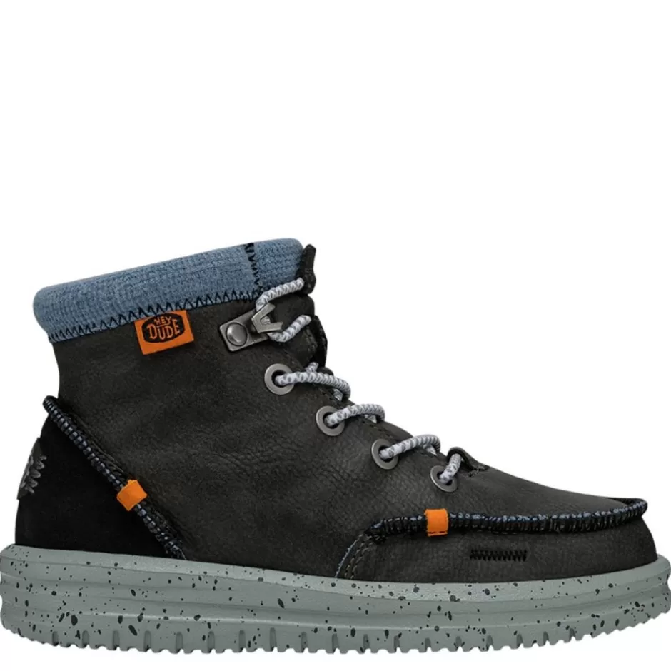 Boys Little-Big Kid Bradley Youth Leather Boot>HEYDUDE Flash Sale