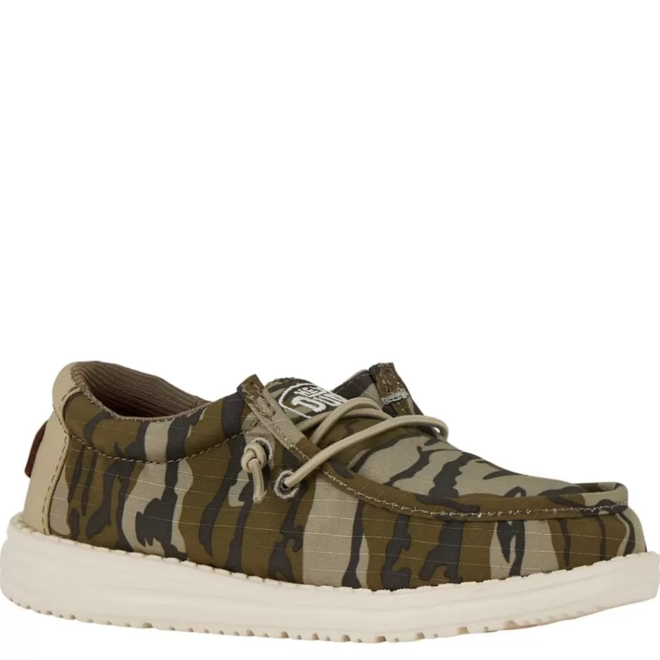 Boys Wally Youth Mossy Oak Slip On Sneaker>HEYDUDE Shop