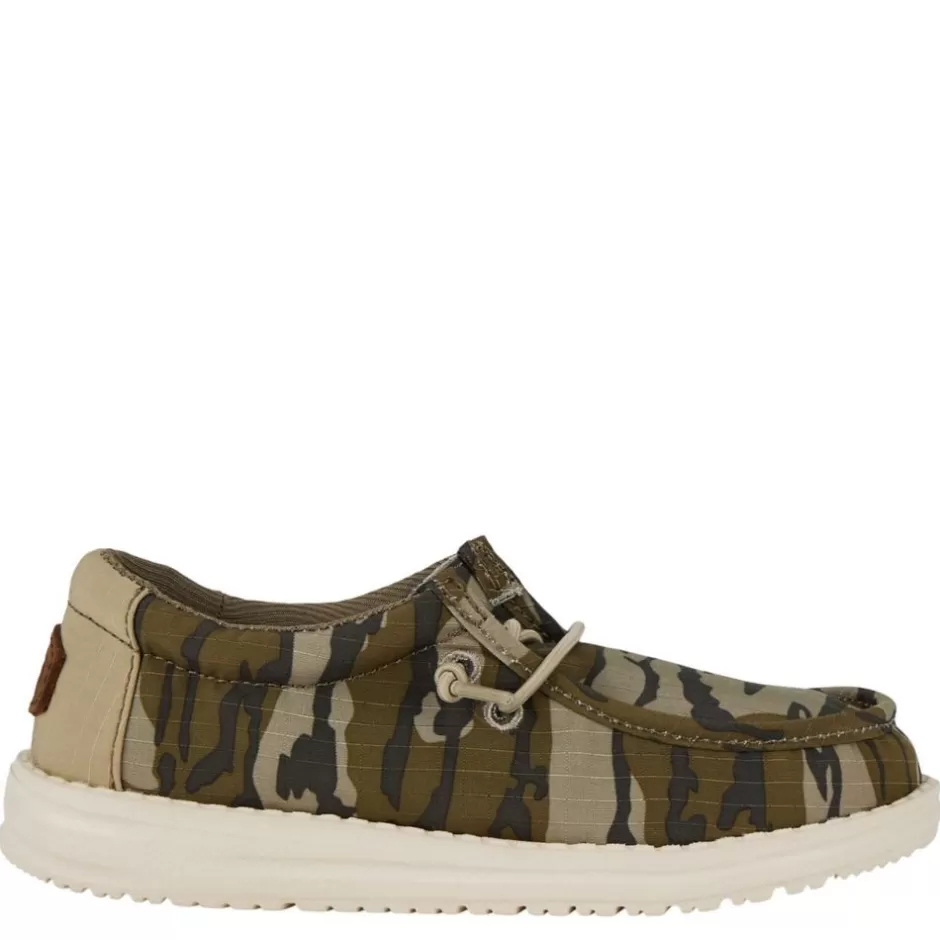 Boys Wally Youth Mossy Oak Slip On Sneaker>HEYDUDE Shop