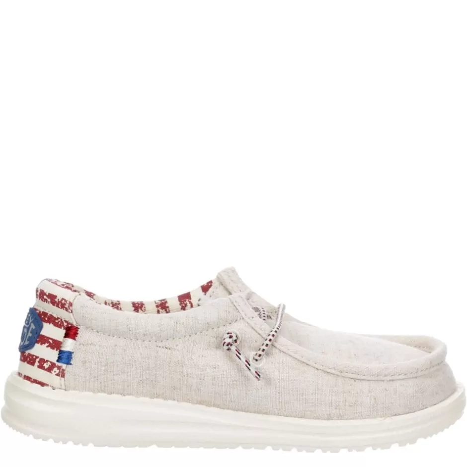 Boys Wally Youth Patriotic Slip On Sneaker>HEYDUDE Discount