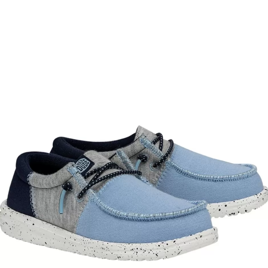 Boys Wally Youth Tri Varsity Slip On Sneaker>HEYDUDE Fashion