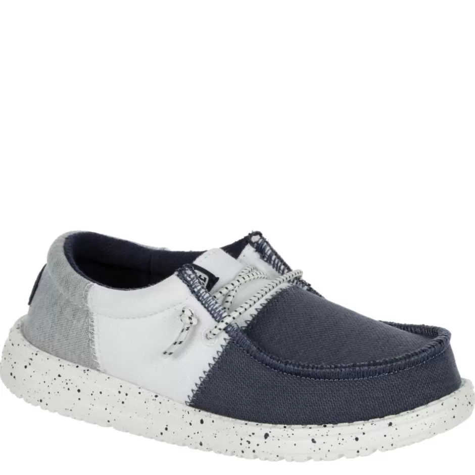 Boys Wally Youth Tri Varsity Slip On Sneaker>HEYDUDE Fashion