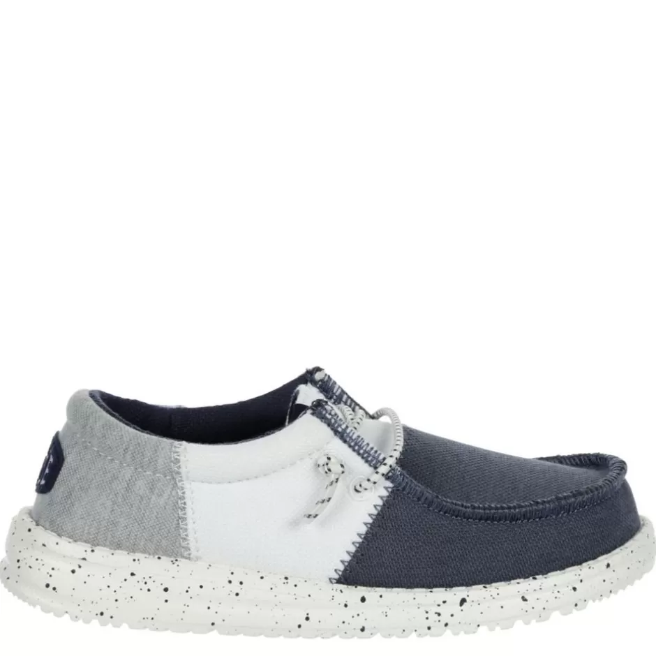 Boys Wally Youth Tri Varsity Slip On Sneaker>HEYDUDE Fashion