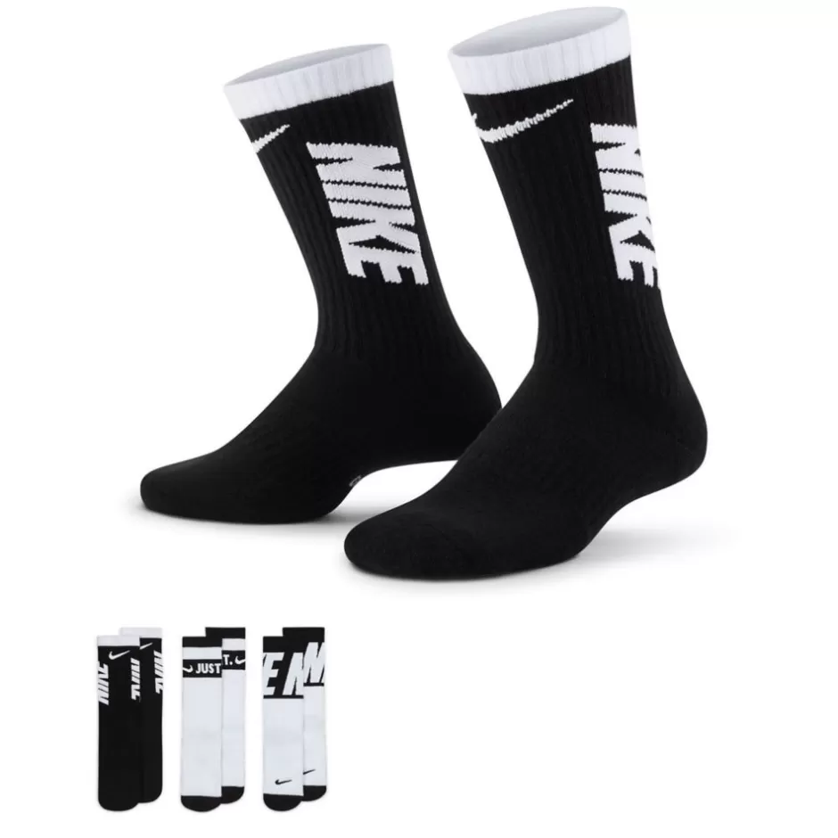 Boys Graphic Crew Socks 3 Pairs>NIKE Cheap