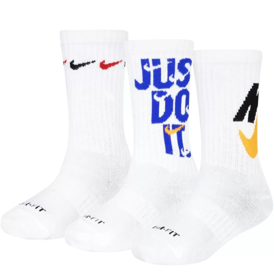 Boys Graphic Crew Socks 3 Pairs>NIKE Outlet