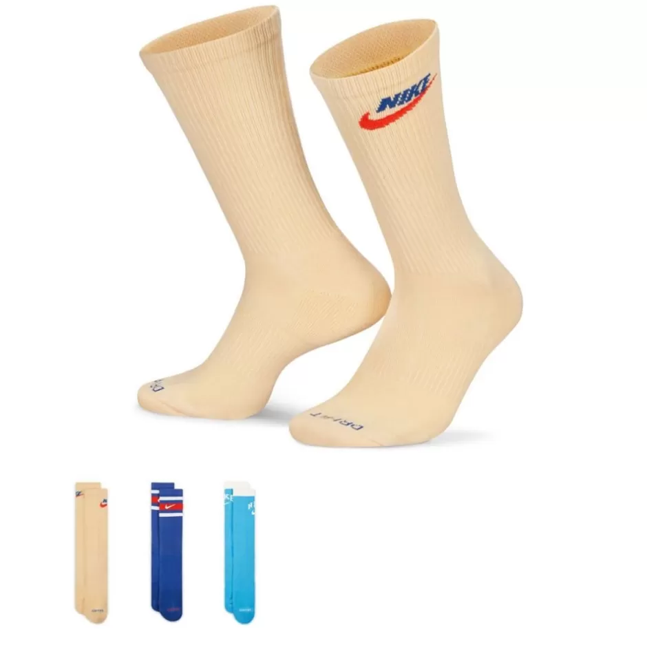 Boys Retro Graphic Crew Socks 3 Pairs>NIKE Online