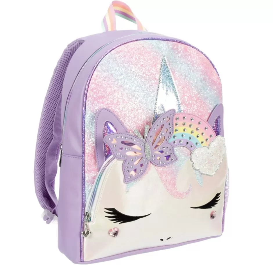 Girls Unicorn Butterfly Crown Backpack>OMG New