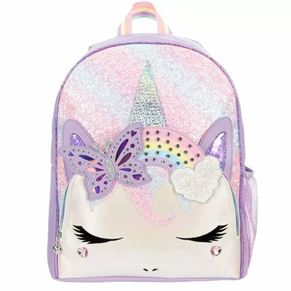 Girls Unicorn Butterfly Crown Backpack>OMG New