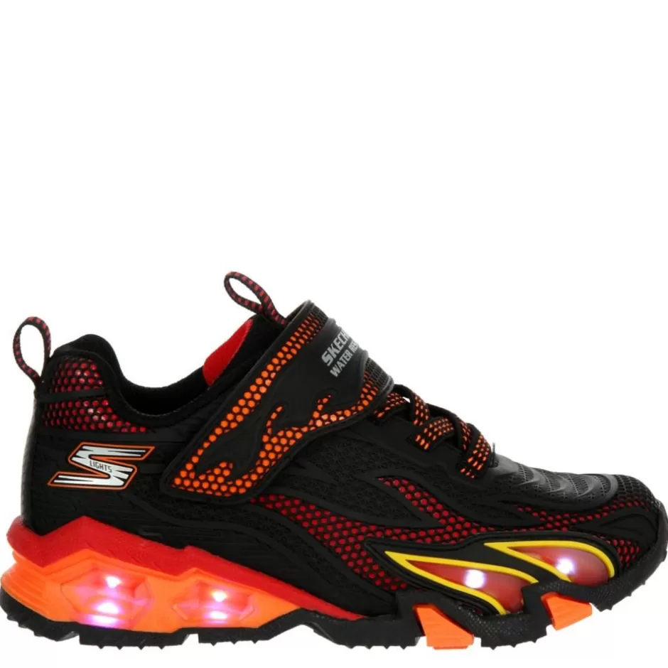 Boys Hydro Lights Heat Stripes Light Up Sneaker>SKECHERS Shop