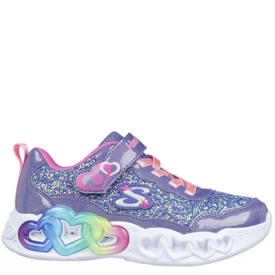 Girls Infinite Heart Lights Light Up Sneaker>SKECHERS Online