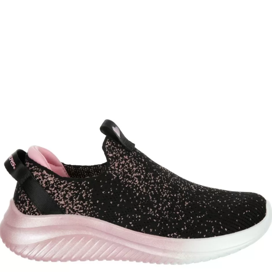 Girls Little-Big Kid Ultra Flex Slip On Sneaker>SKECHERS New