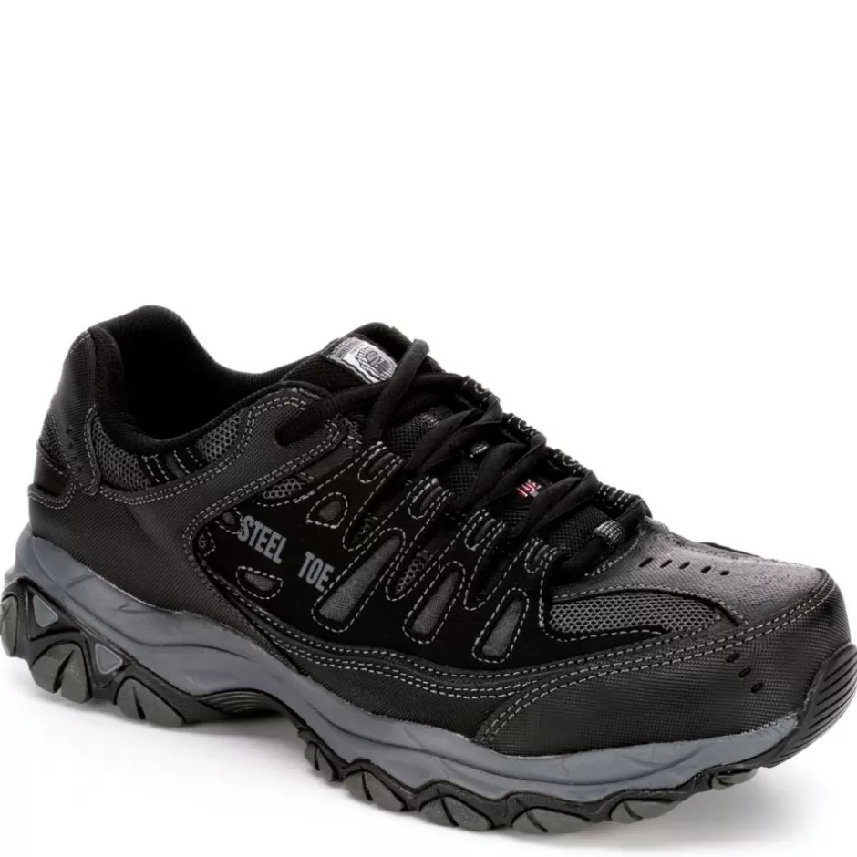 Mens 77055 Steel Toe Work Shoe>SKECHERS Cheap