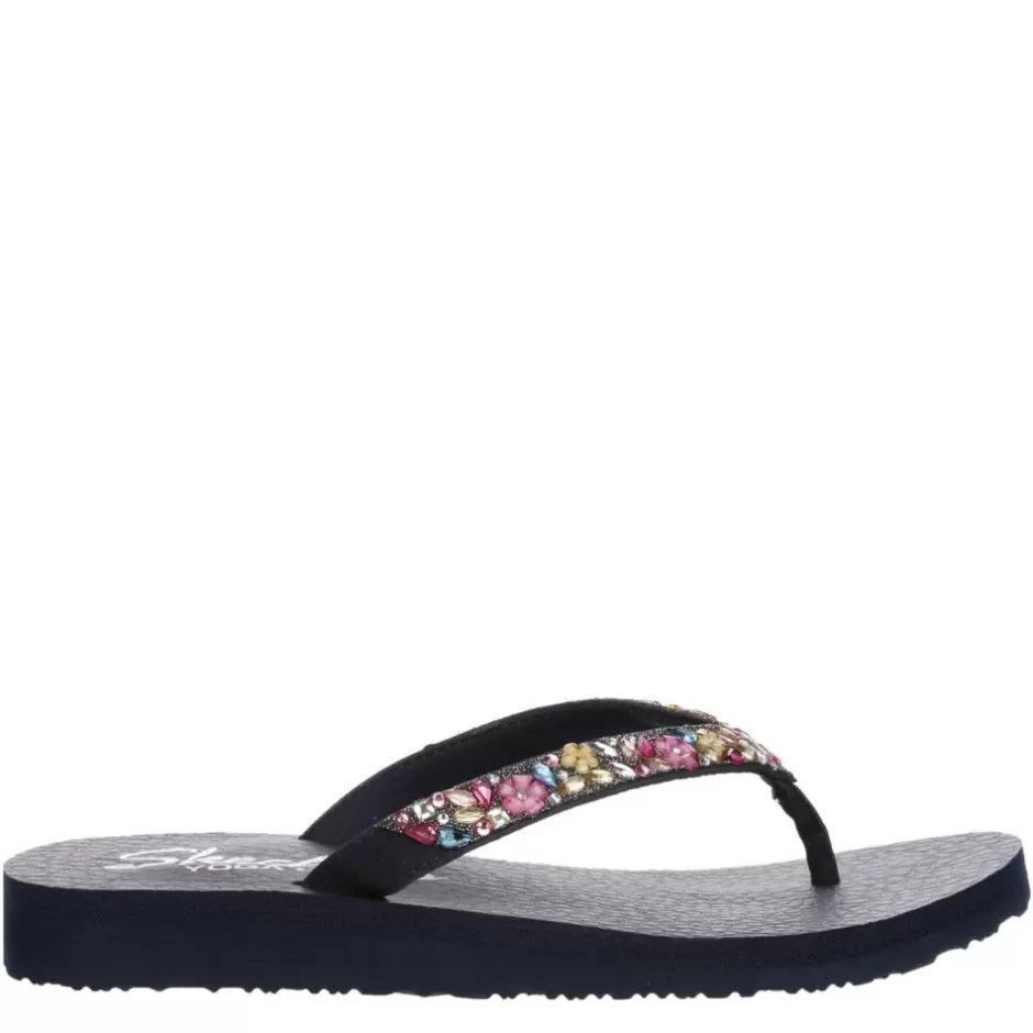 Womens Meditation Daisy Garden Flip Flop Sandal>SKECHERS Shop