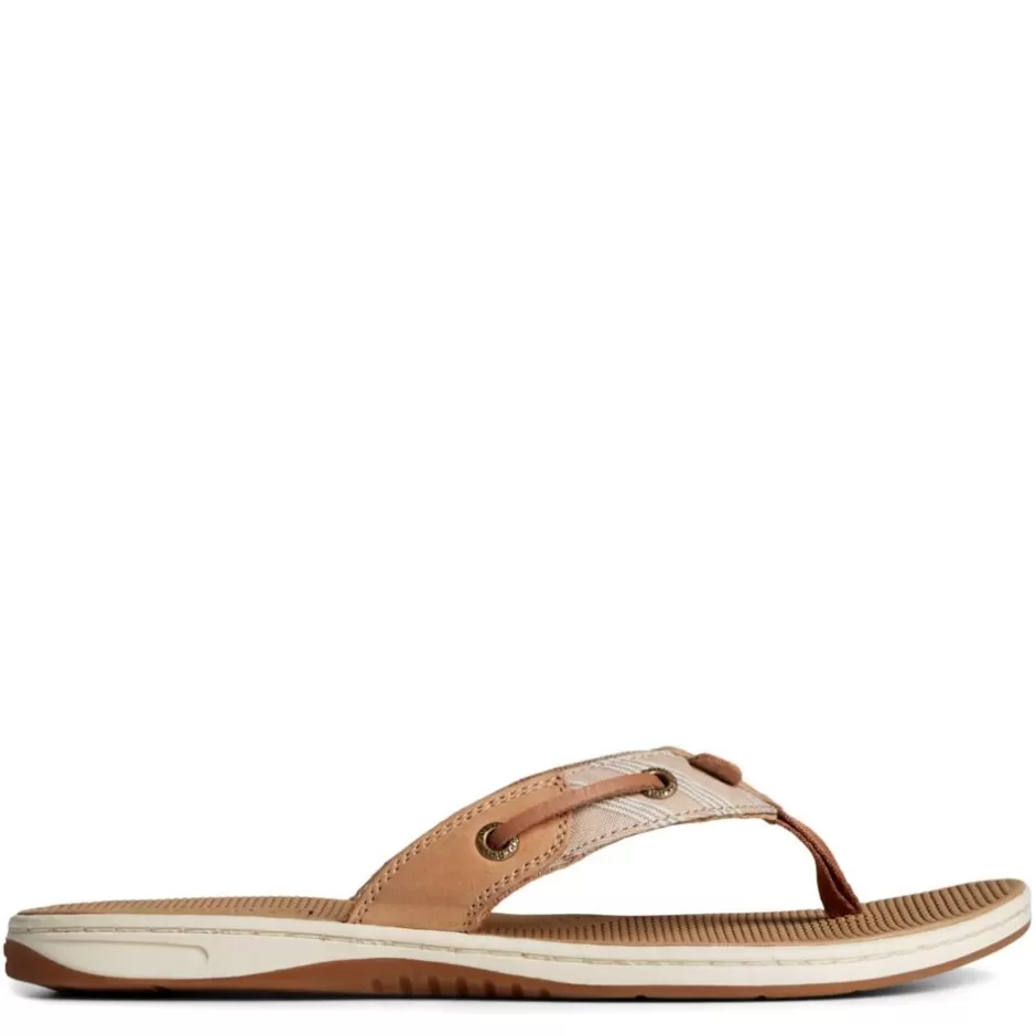 Womens Seafish Chambray Stripes Flip Flop Sandal>SPERRY Shop