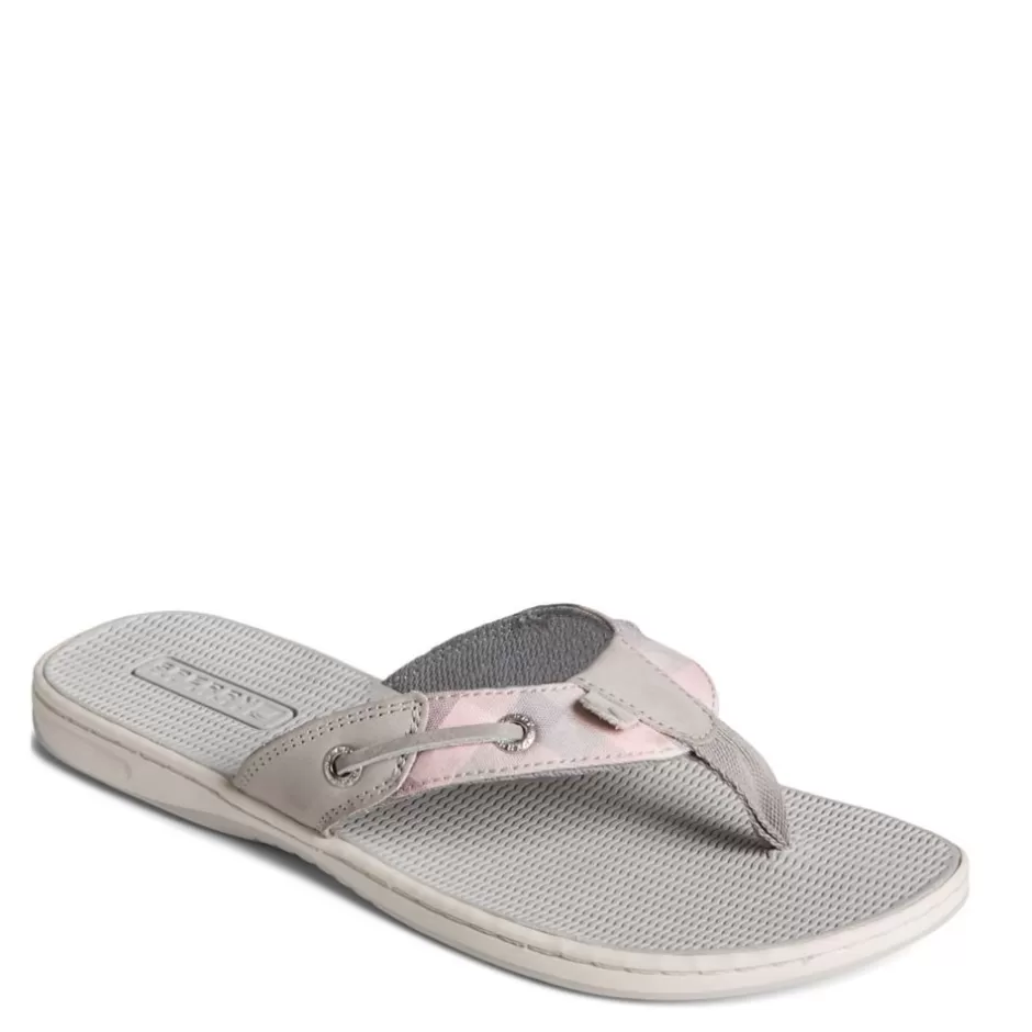 Womens Seafish Gingham Flip Flop Sandal>SPERRY Best Sale