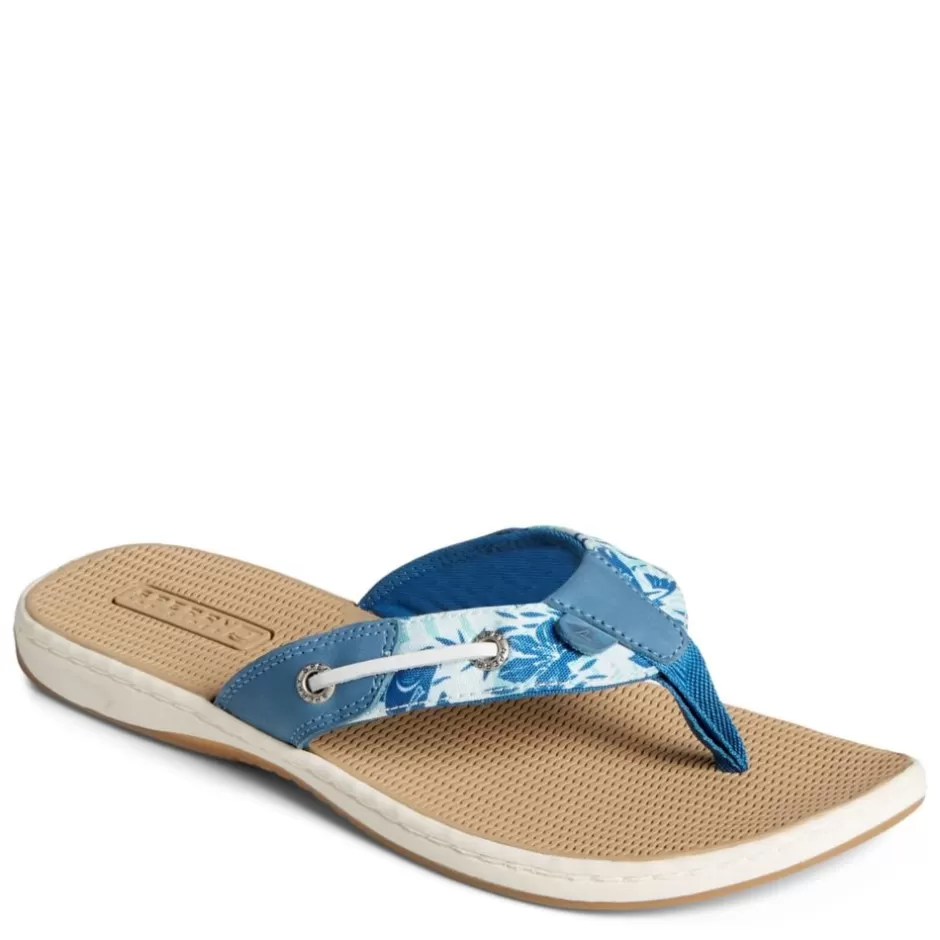 Womens Seafish Print Flip Flop Sandal>SPERRY Shop