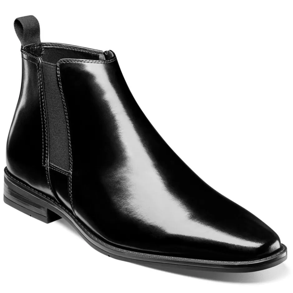 Mens Knox Plain Toe Chelsea Boot>STACY ADAMS Store