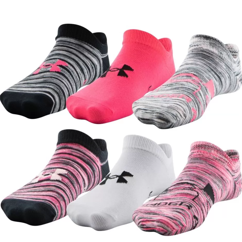 Girls Essential No Show Socks 6 Pairs>UNDER ARMOUR Outlet