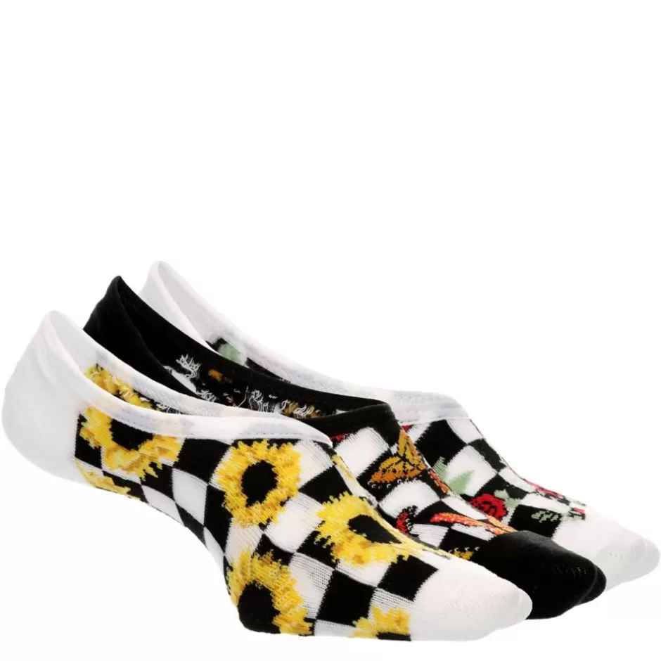 Girls Floral Flutterfly Check Canoodle Liner Socks>VANS Clearance