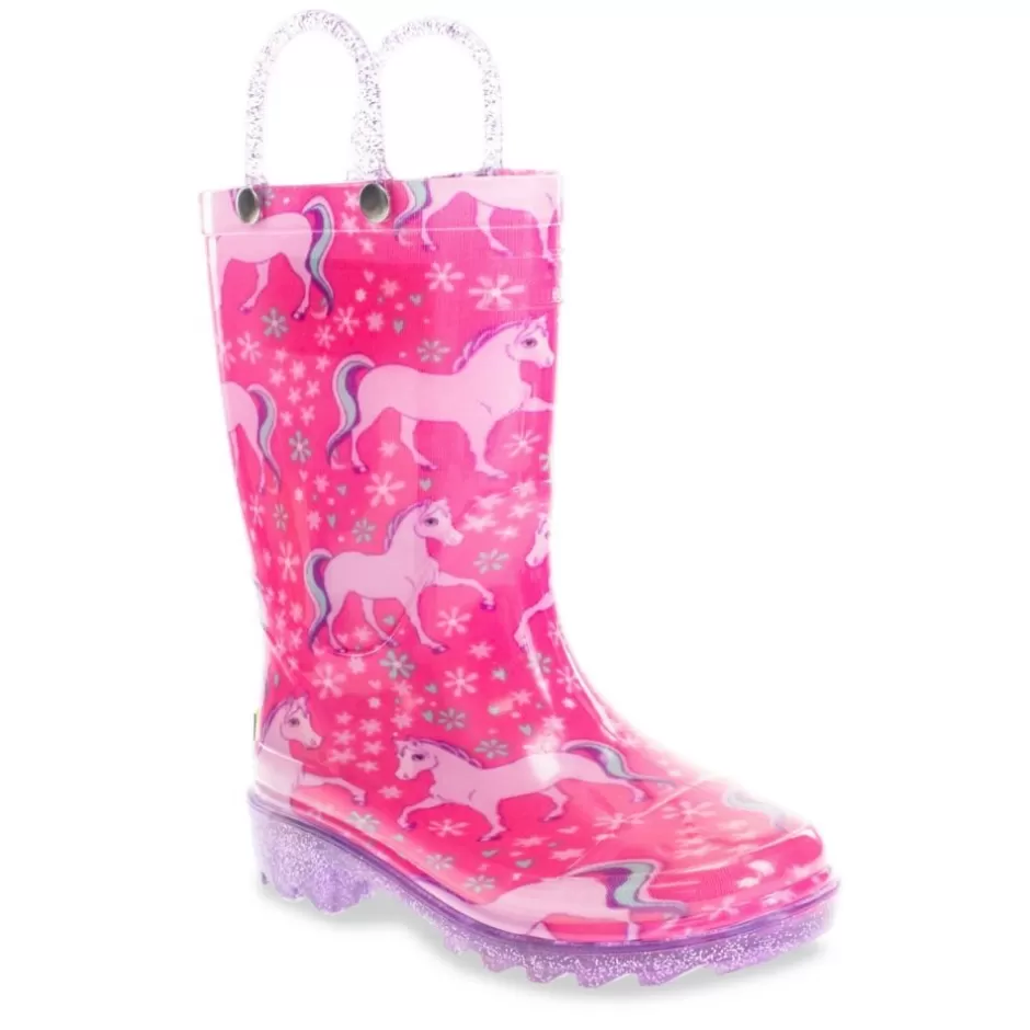 Girls Gallop Girl Lighted Rain Boot>WESTERN CHIEF Flash Sale