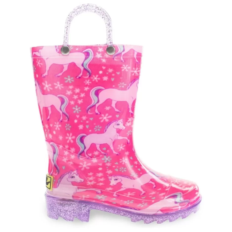 Girls Gallop Girl Lighted Rain Boot>WESTERN CHIEF Flash Sale