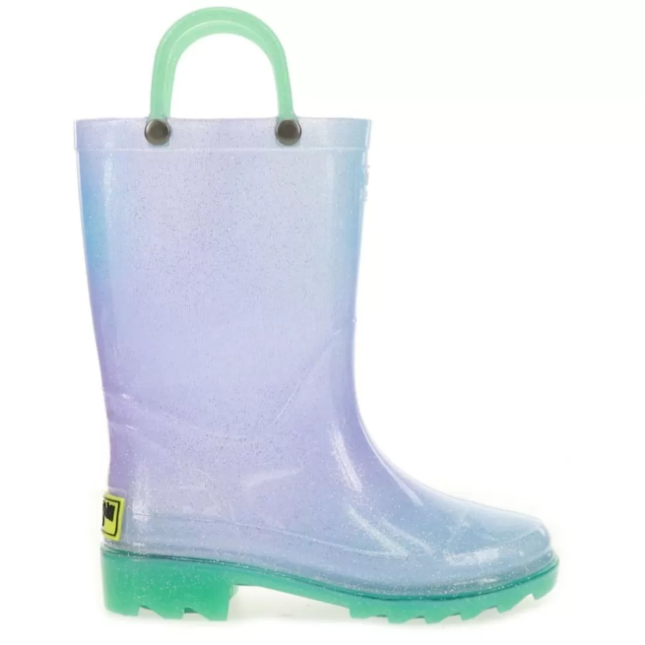 Girls Glitter Ombre Lighted Rain Boot>WESTERN CHIEF Store